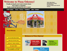 Tablet Screenshot of pizzaodyssey.com